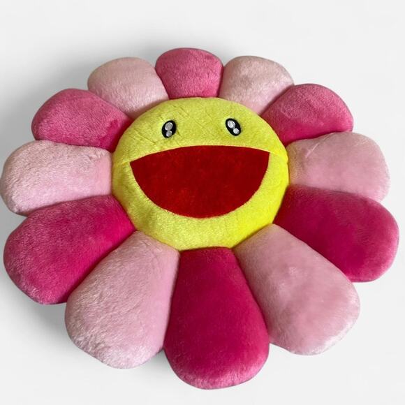 Takashi Murakami Flower Plush 40CM Pink/Light Pink/Yellow - Picture 3 of 4